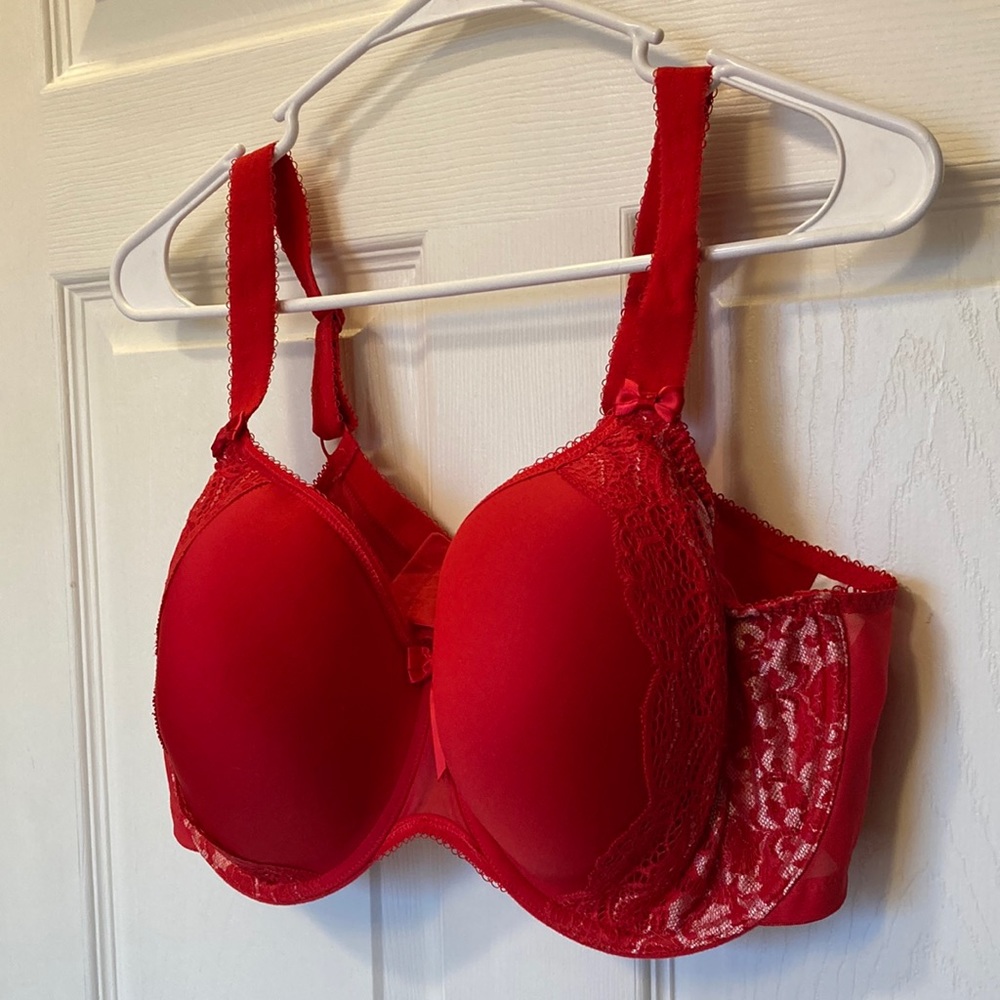 Elomi Red US 40G Amelia T-shirt Bra, EUC